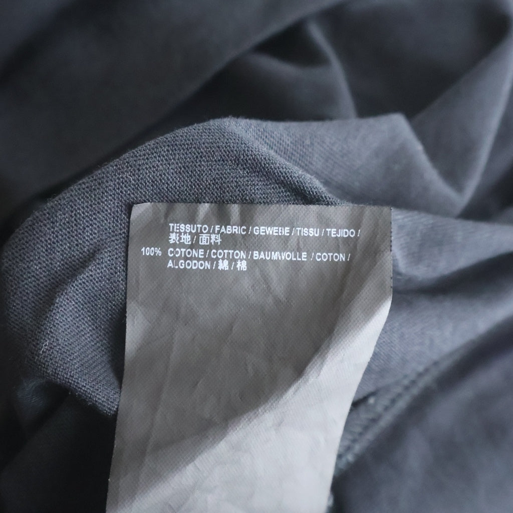 BALENCIAGA(バレンシアガ) バックロゴ クルーネックTシャツ コットン ブラック #M 496053