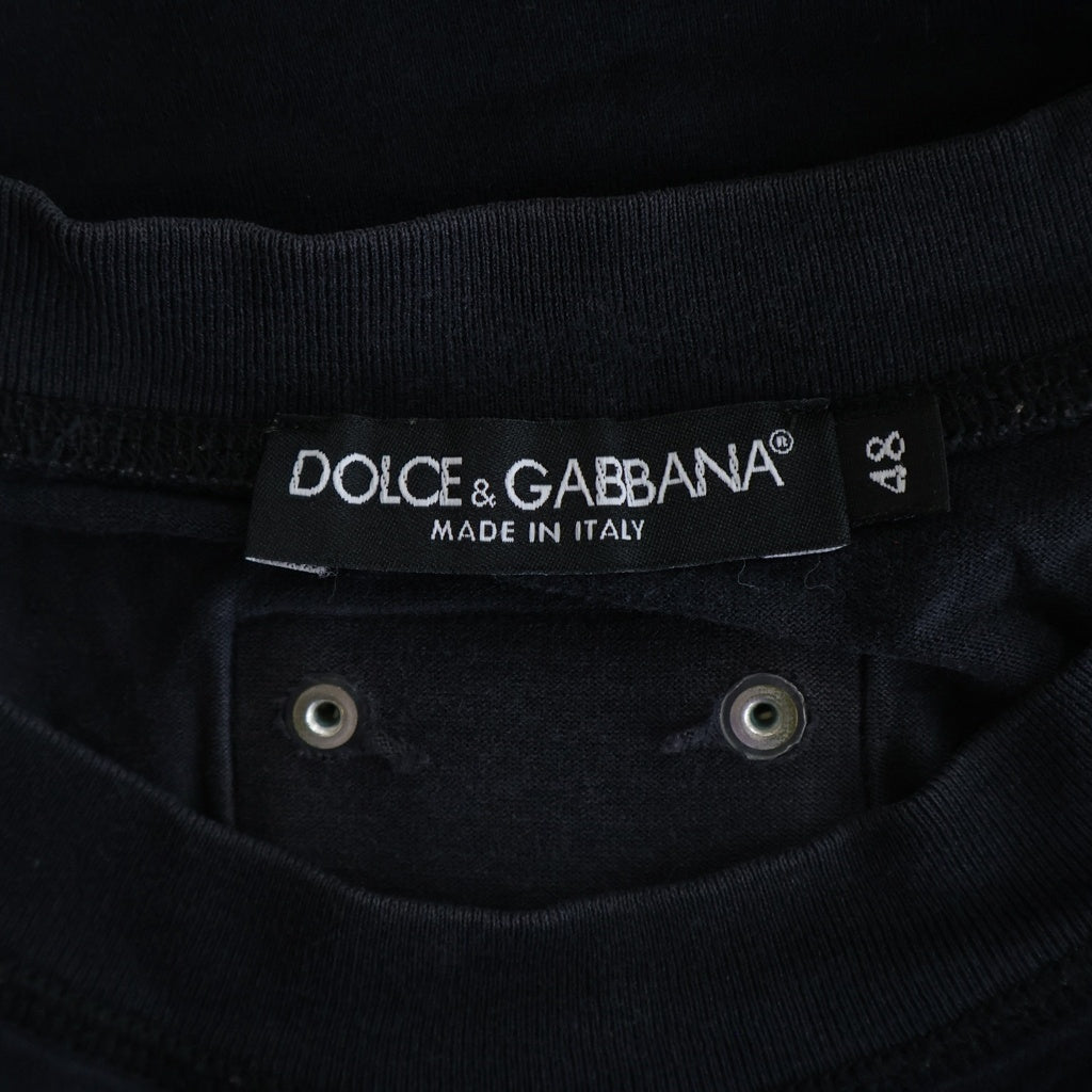 DOLCE & GABBANA(ドルチェアンドガッバーナ) グラフィックプリント半袖Tシャツ ブラック #48 G8B83T