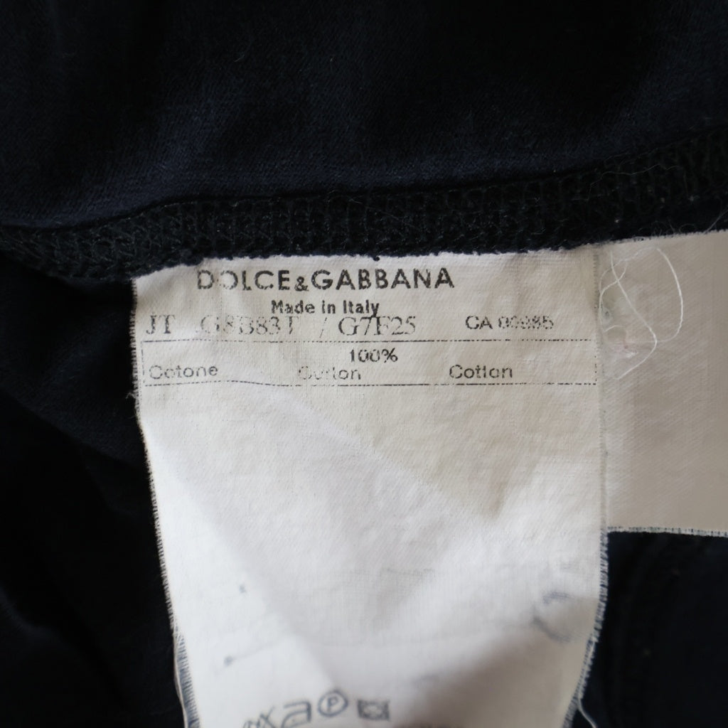 DOLCE & GABBANA(ドルチェアンドガッバーナ) グラフィックプリント半袖Tシャツ ブラック #48 G8B83T