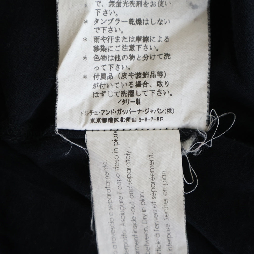 DOLCE & GABBANA(ドルチェアンドガッバーナ) グラフィックプリント半袖Tシャツ ブラック #48 G8B83T
