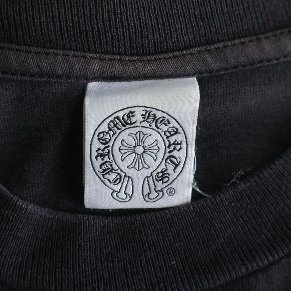CHROME HEARTS(クロムハーツ) OLD アメリカンフラッグ 半袖Tシャツ カットソー コットン ブラック