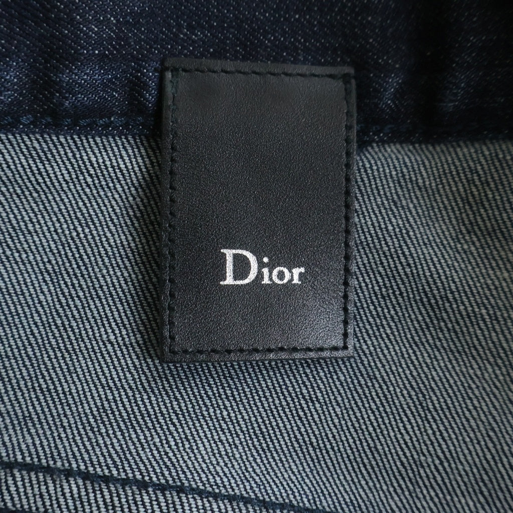 Christian Dior(クリスチャンディオール) DIRK SIDE JAKE ジェイク オイルドコーティング スリム デニム パンツ インディゴ スキニーパンツ #30