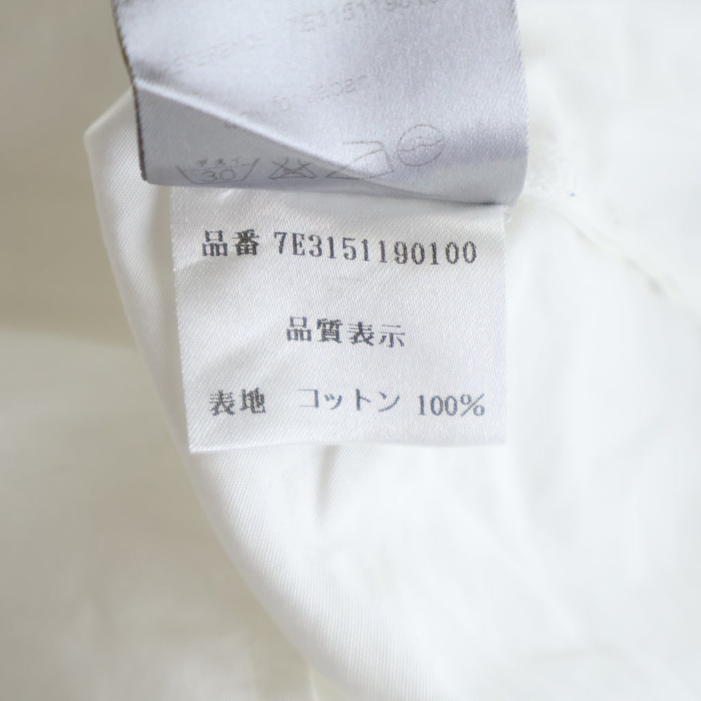 Christian Dior(クリスチャンディオール) 07SS エディ期 比翼ドレスシャツ ホワイト #38 7E3151190100