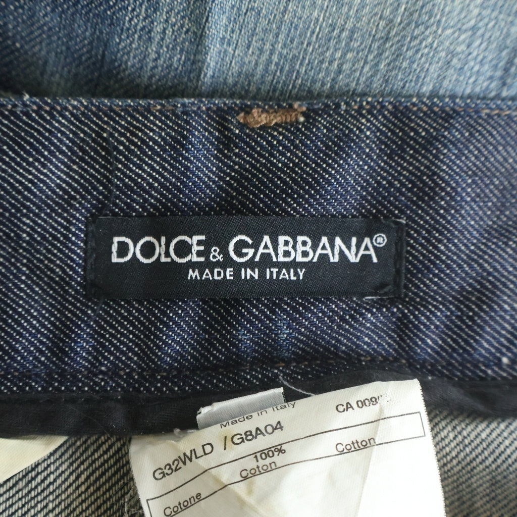 DOLCE & GABBANA(ドルチェアンドガッバーナ) デニムパンツ ジーンズ インディゴブルー #48 G32VLD
