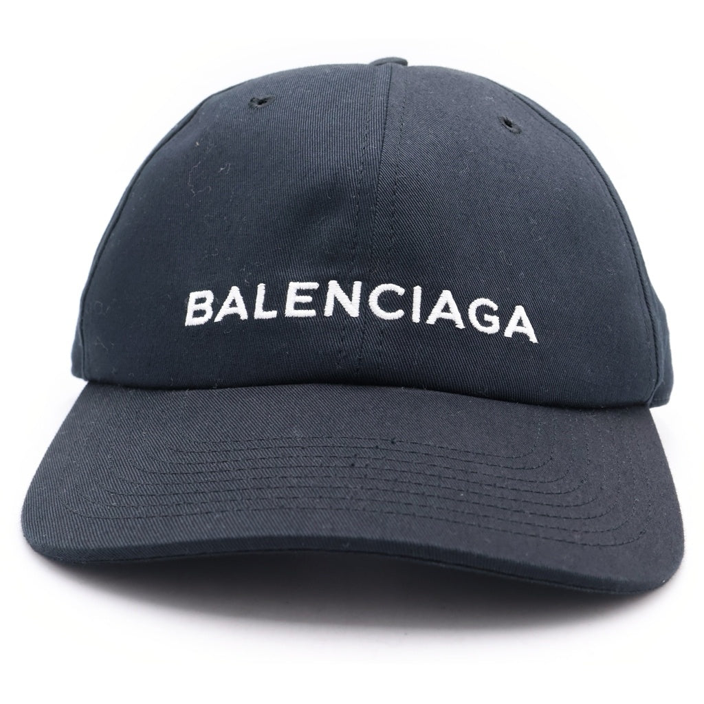 BALENCIAGA(バレンシアガ) ロゴ刺繍ベースボールキャップ ブラック 452245