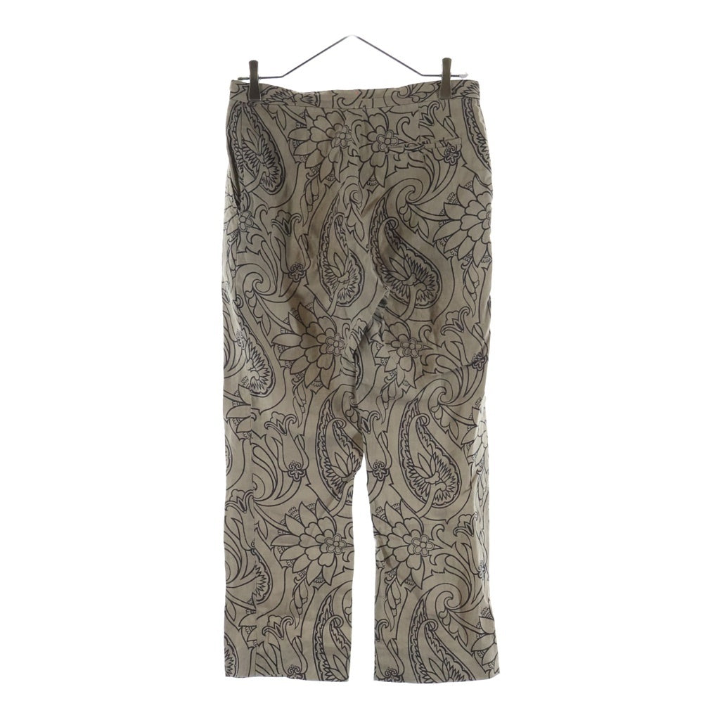ETRO(エトロ) 花柄 リネンパンツ ベージュ #40 レディース
