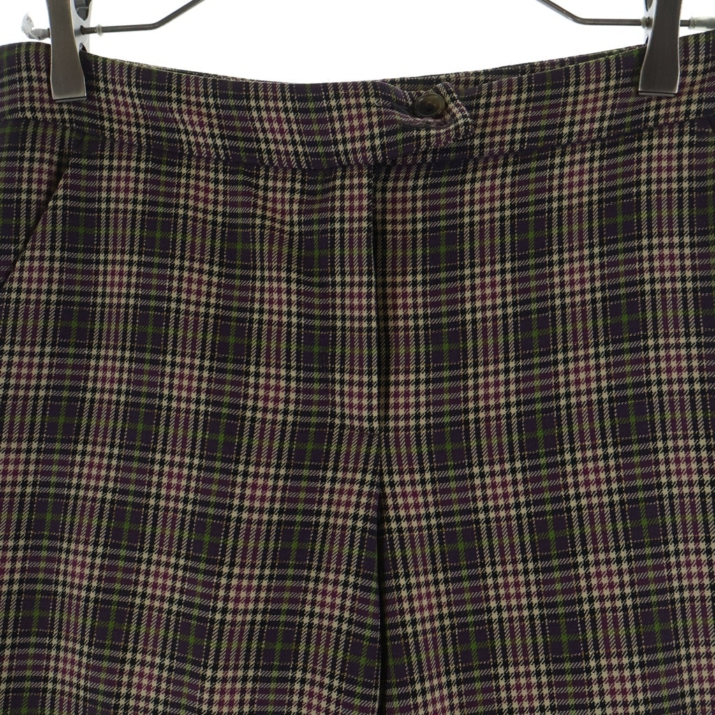 ETRO(エトロ) チェック柄 ストレートパンツ マルチカラー #40 レディース