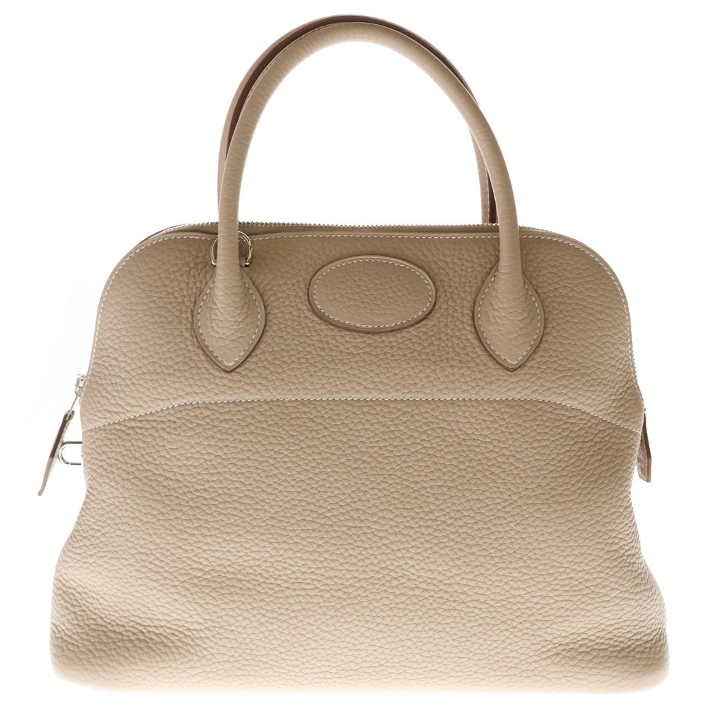 HERMES(エルメス) ボリード31 トリヨンクレマンス ハンド ショルダーバッグ アルジル シルバー金具 アイボリー □Q刻印 レディース