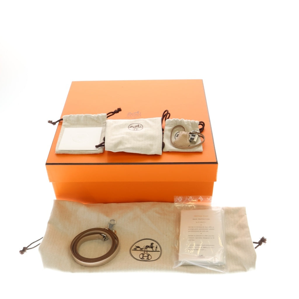 HERMES(エルメス) ボリード31 トリヨンクレマンス ハンド ショルダーバッグ アルジル シルバー金具 アイボリー □Q刻印 レディース