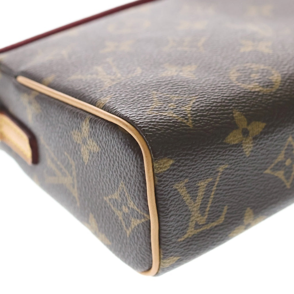 LOUIS VUITTON(ルイヴィトン) モノグラム レシタル20 PVC レザー ワンショルダー ハンドバッグ ブラウン M51900 レディース