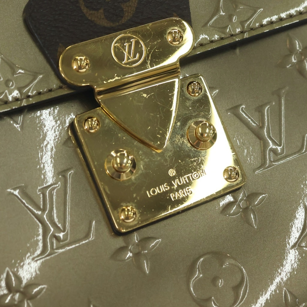 LOUIS VUITTON(ルイヴィトン) モノグラムヴェルニ スプリングストリートPM エナメル 2WAY ハンドバッグ ショルダーバッグ シャンパーヌメタリゼ M90502 レディース