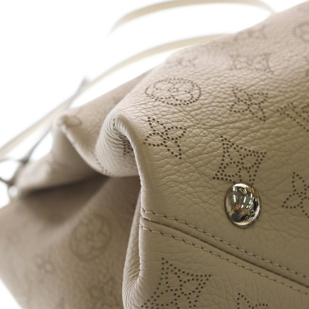 LOUIS VUITTON(ルイヴィトン) セーヴル マヒナ ハンドバッグ ベージュ レザー M41791 シルバー金具 レディース