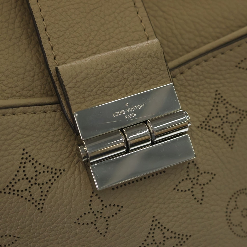 LOUIS VUITTON(ルイヴィトン) セーヴル マヒナ ハンドバッグ ベージュ レザー M41791 シルバー金具 レディース