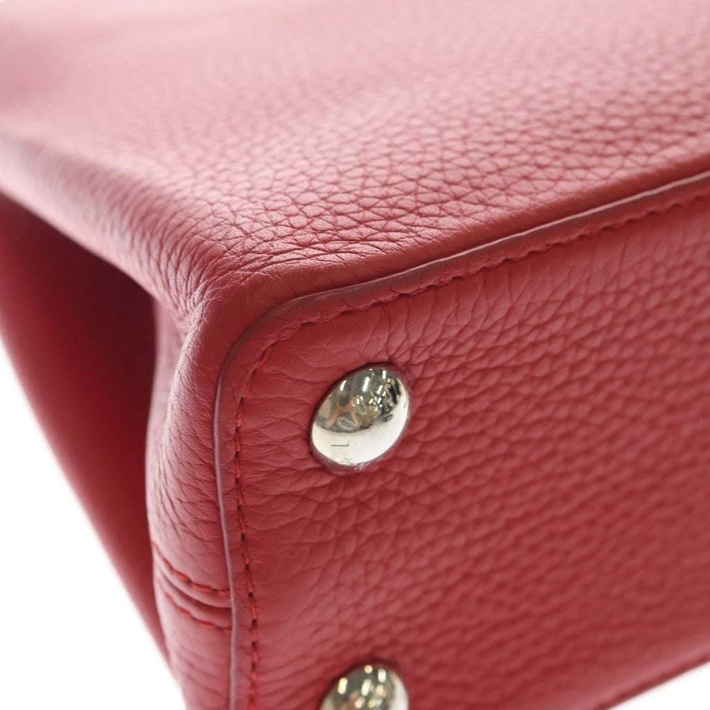 LOUIS VUITTON(ルイヴィトン) カプシーヌBB ルビー トリヨン×パイソン 2WAY ハンドバッグ ショルダーバッグ レッド N92039 レディース