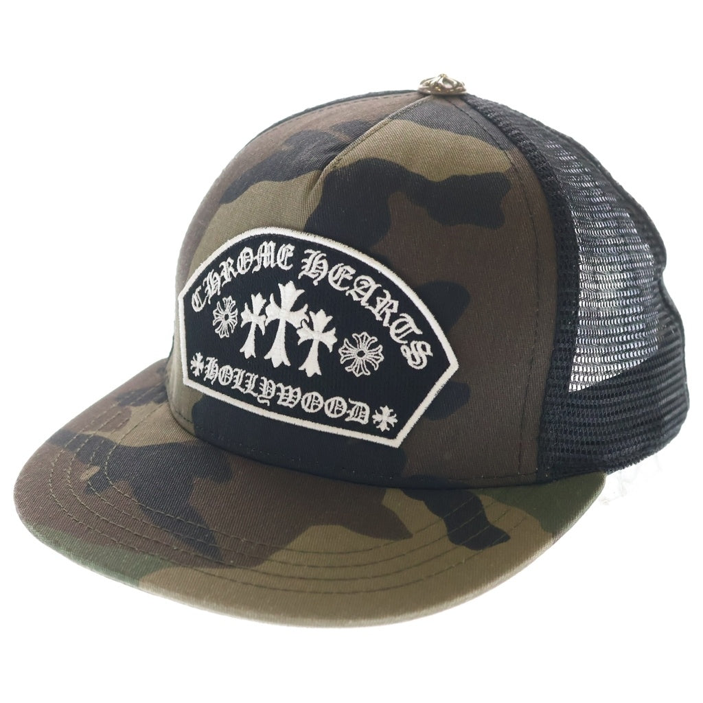 CHROME HEARTS(クロムハーツ) King Taco Trucker Cap キングタコ トラッカー 迷彩 カモフラ メッシュ ベースボールキャップ 帽子 カーキ