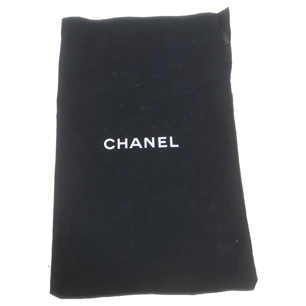 CHANEL(シャネル) サイドリボン ヒールサンダル ミュール ベージュ/グレー レディース