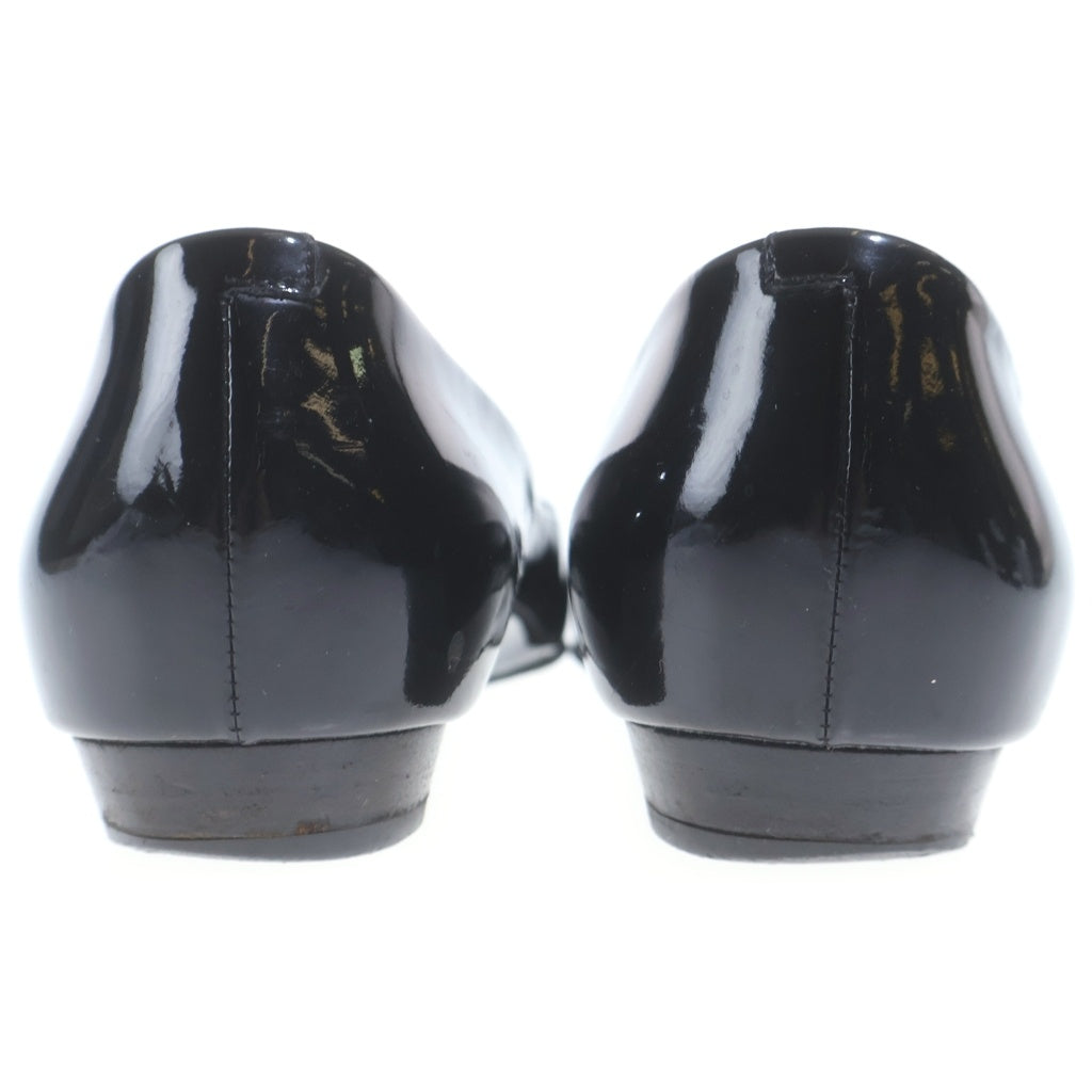 Roger Vivier(ロジェヴィヴィエ) パテントフラットシューズ パンプス エナメル ブラック レディース