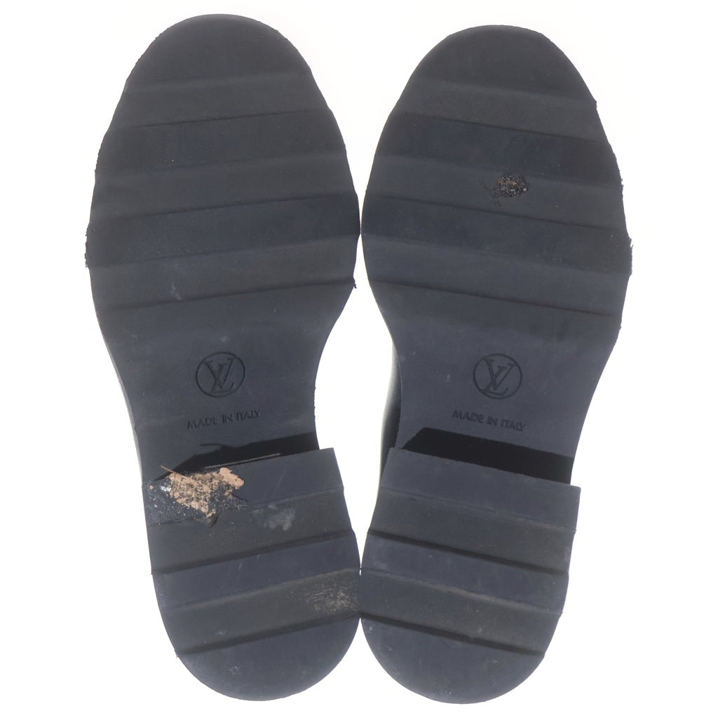 LOUIS VUITTON(ルイヴィトン) Vボブールライン アンクルレザーブーツ ブラック #38.5