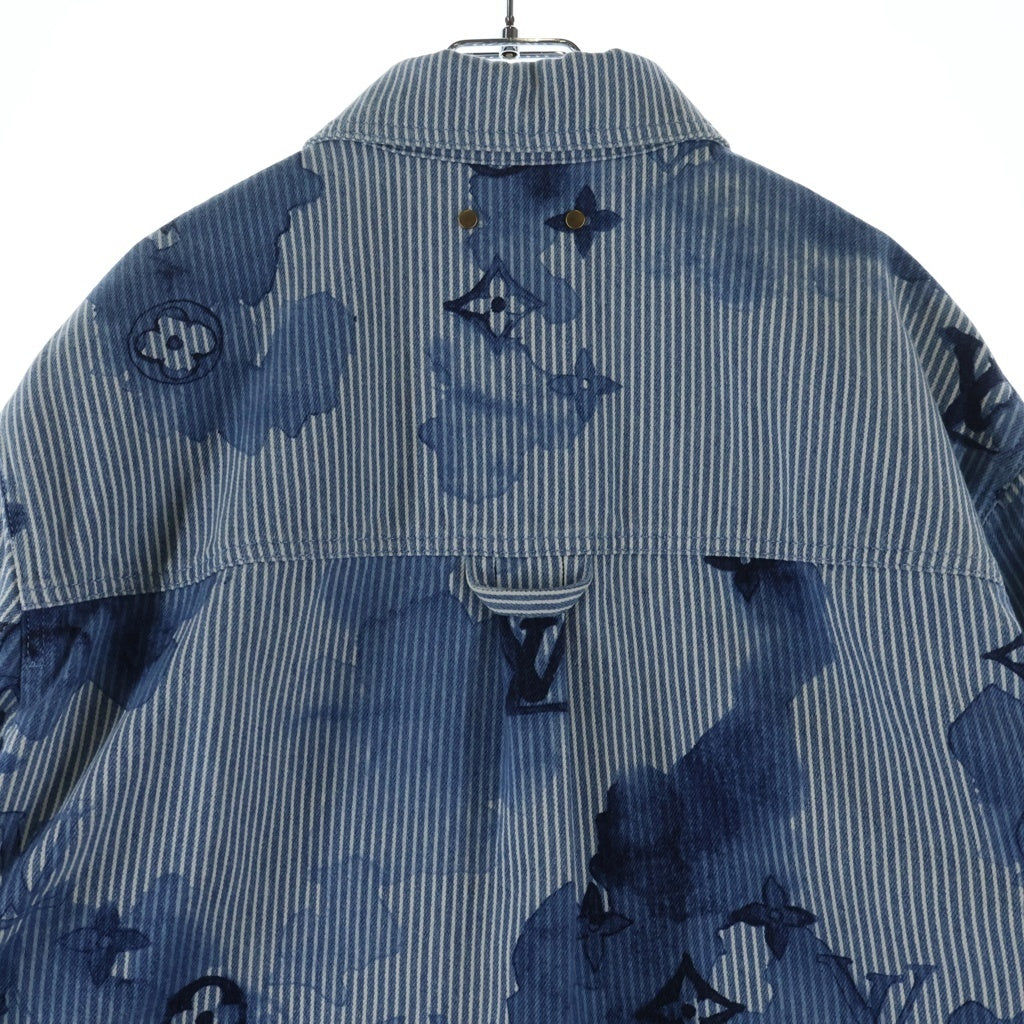 LOUIS VUITTON(ルイヴィトン) 21SSヴァージルアブロー ストライプ モノグラム デニム ジャケット インディゴブルー #S RM211V BX7 HLS05W