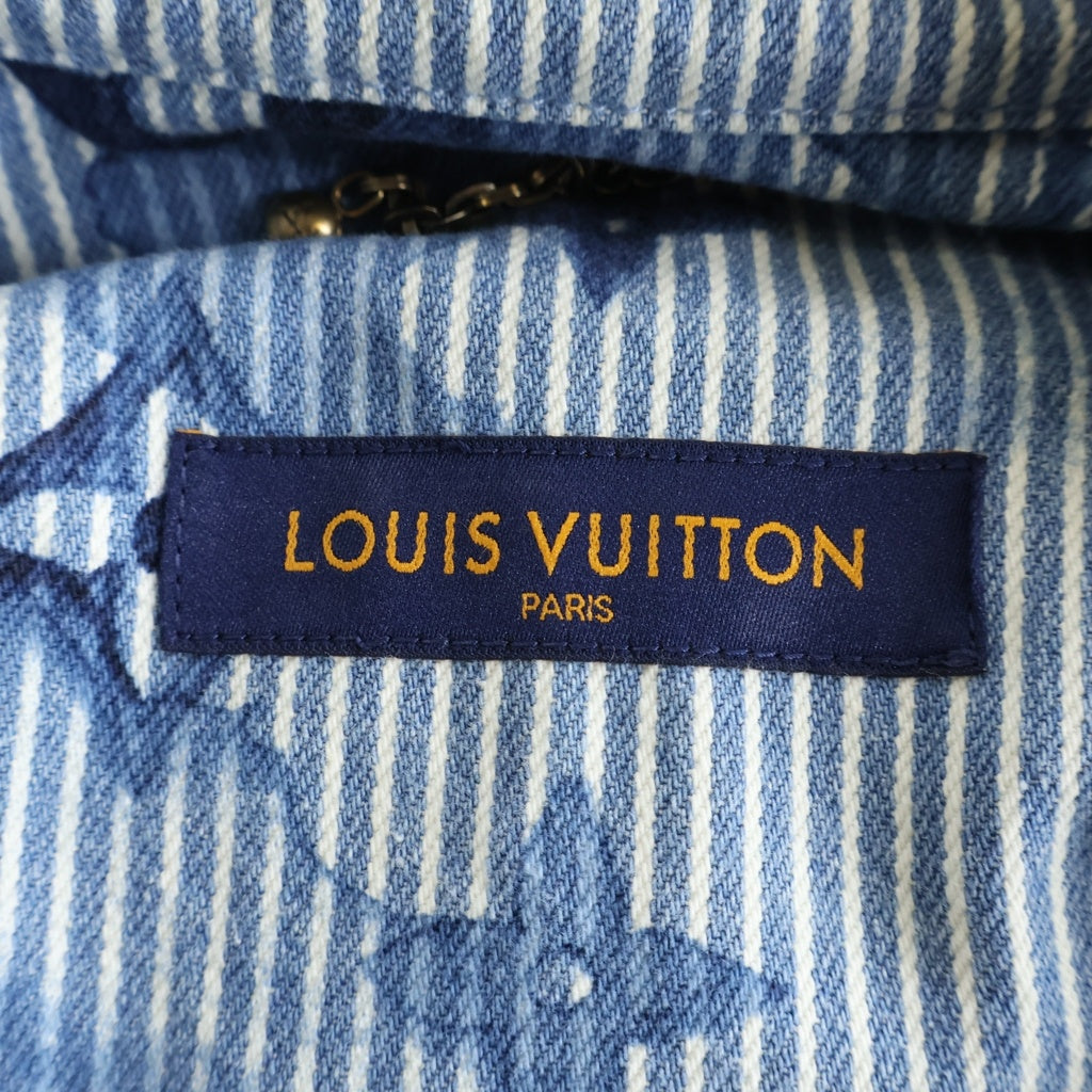 LOUIS VUITTON(ルイヴィトン) 21SSヴァージルアブロー ストライプ モノグラム デニム ジャケット インディゴブルー #S RM211V BX7 HLS05W