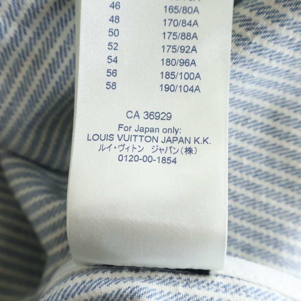 LOUIS VUITTON(ルイヴィトン) 21SSヴァージルアブロー ストライプ モノグラム デニム ジャケット インディゴブルー #S RM211V BX7 HLS05W