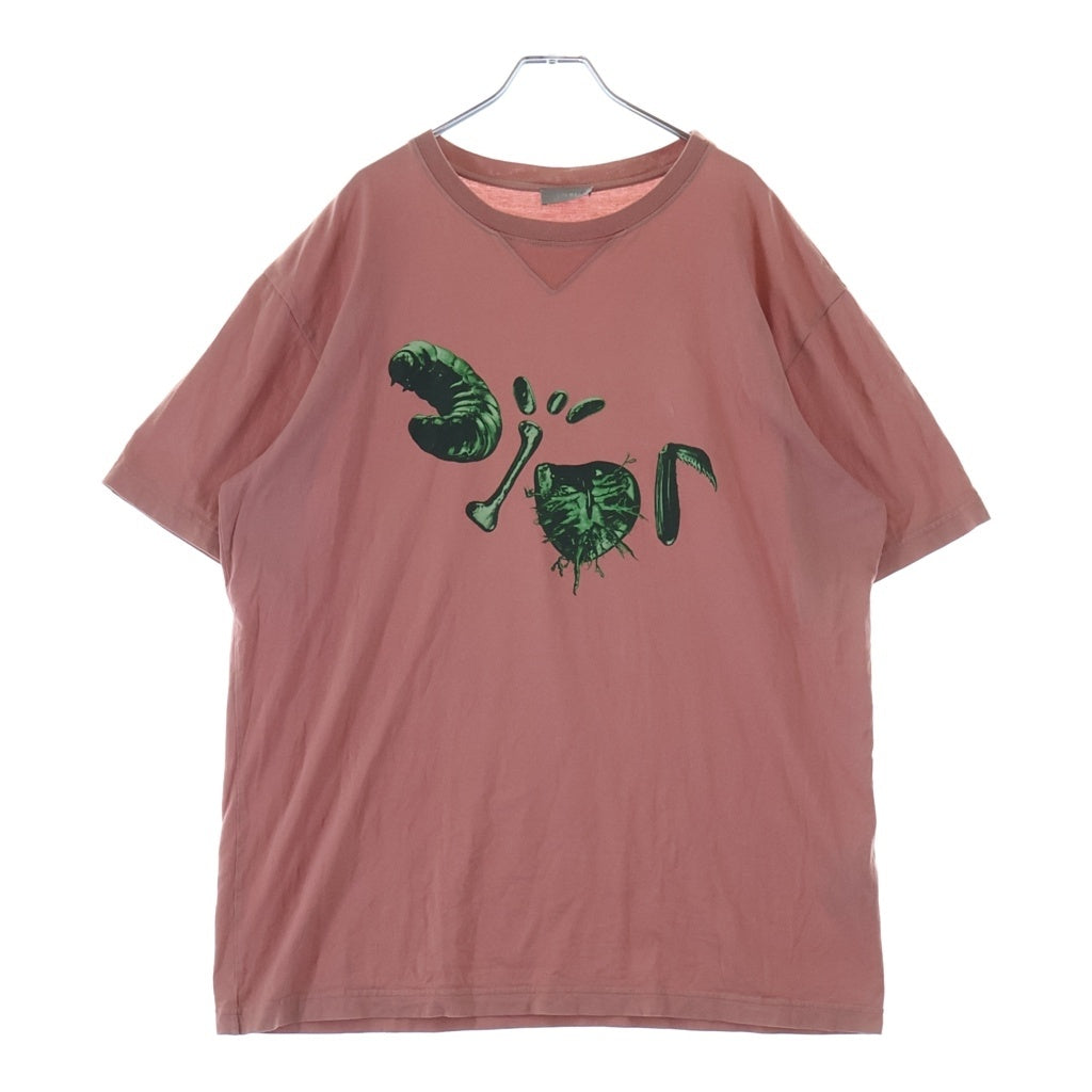 DIOR(ディオール) TRAVIS SCOTT CACTUS JACK フロントプリント半袖Tシャツ ピンク #XL
