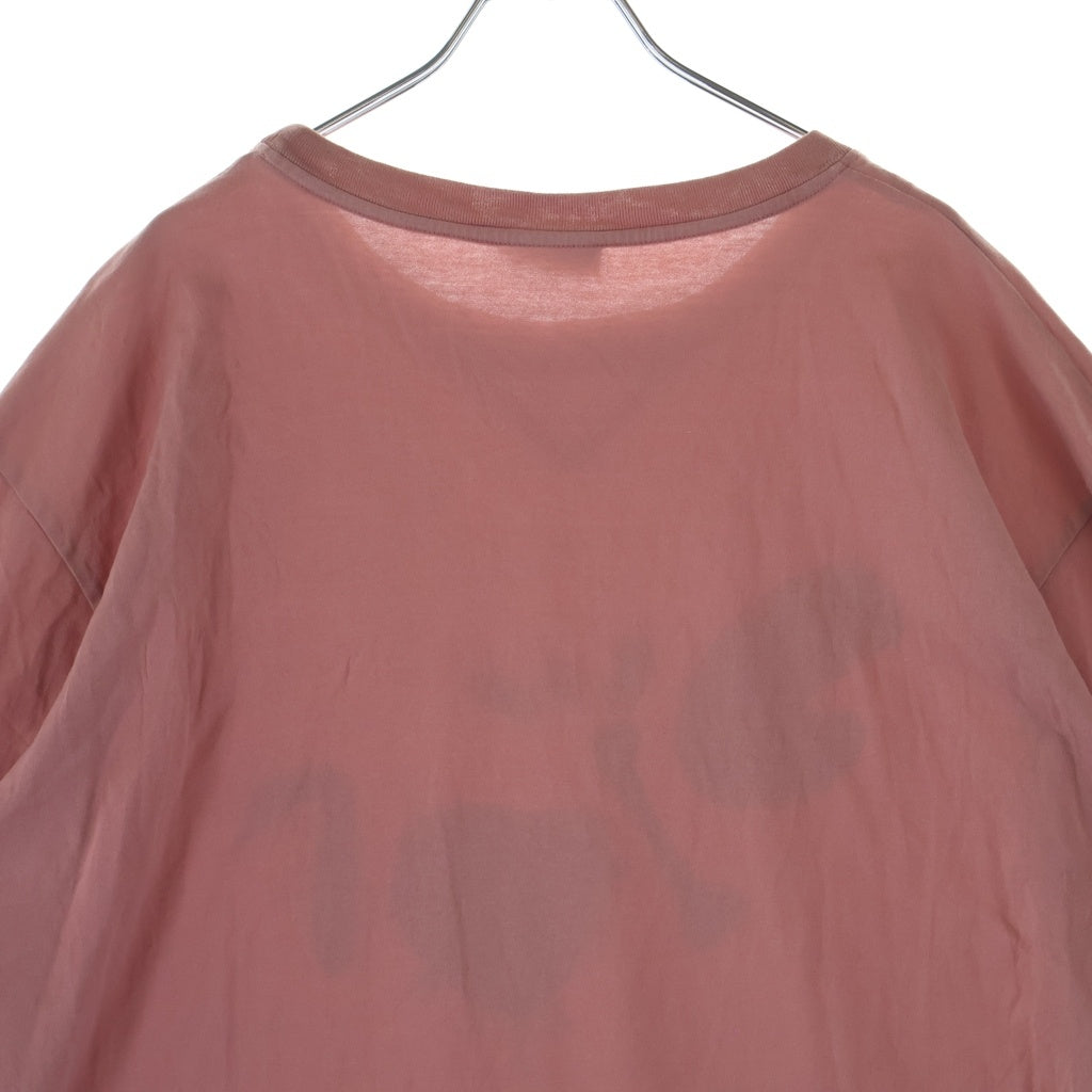 DIOR(ディオール) TRAVIS SCOTT CACTUS JACK フロントプリント半袖Tシャツ ピンク #XL