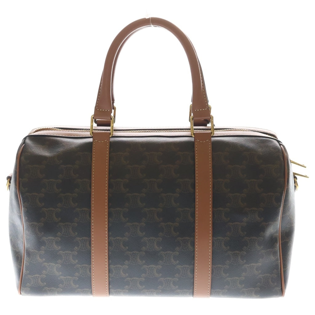 CELINE(セリーヌ) トリオンフ ボストンバック 2wayバック ミディアム PVC レザー ブラウン 121322CAS レディース