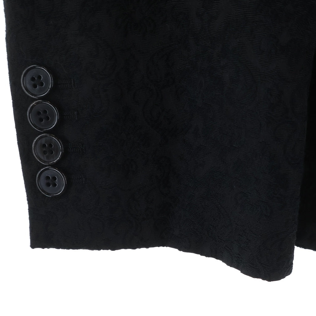 SAINT LAURENT PARIS(サンローランパリ) 13AW エディ期 レースデザイン 2Bテーラードジャケット ブラック 326684 レディース