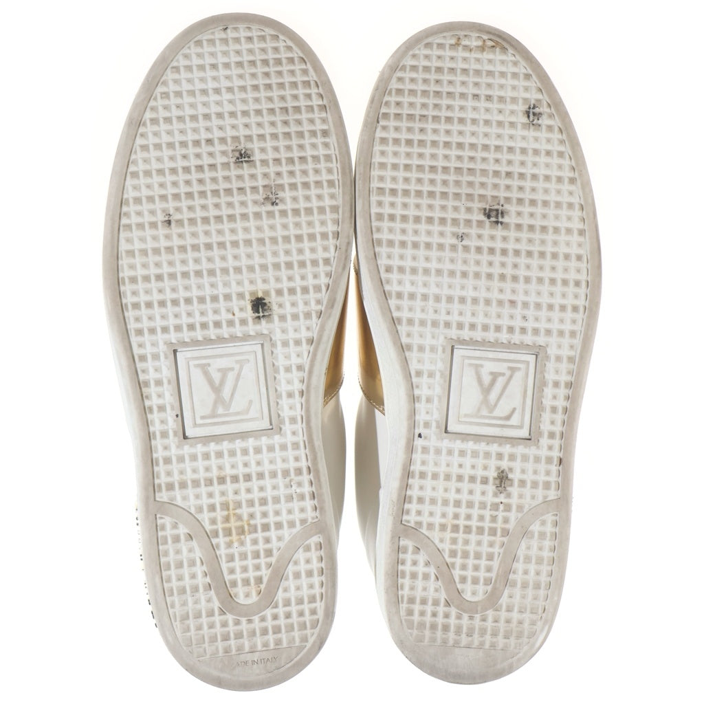 LOUIS VUITTON(ルイヴィトン) フロントローライン ローカットスニーカー ホワイト×ゴールド #35 レディース