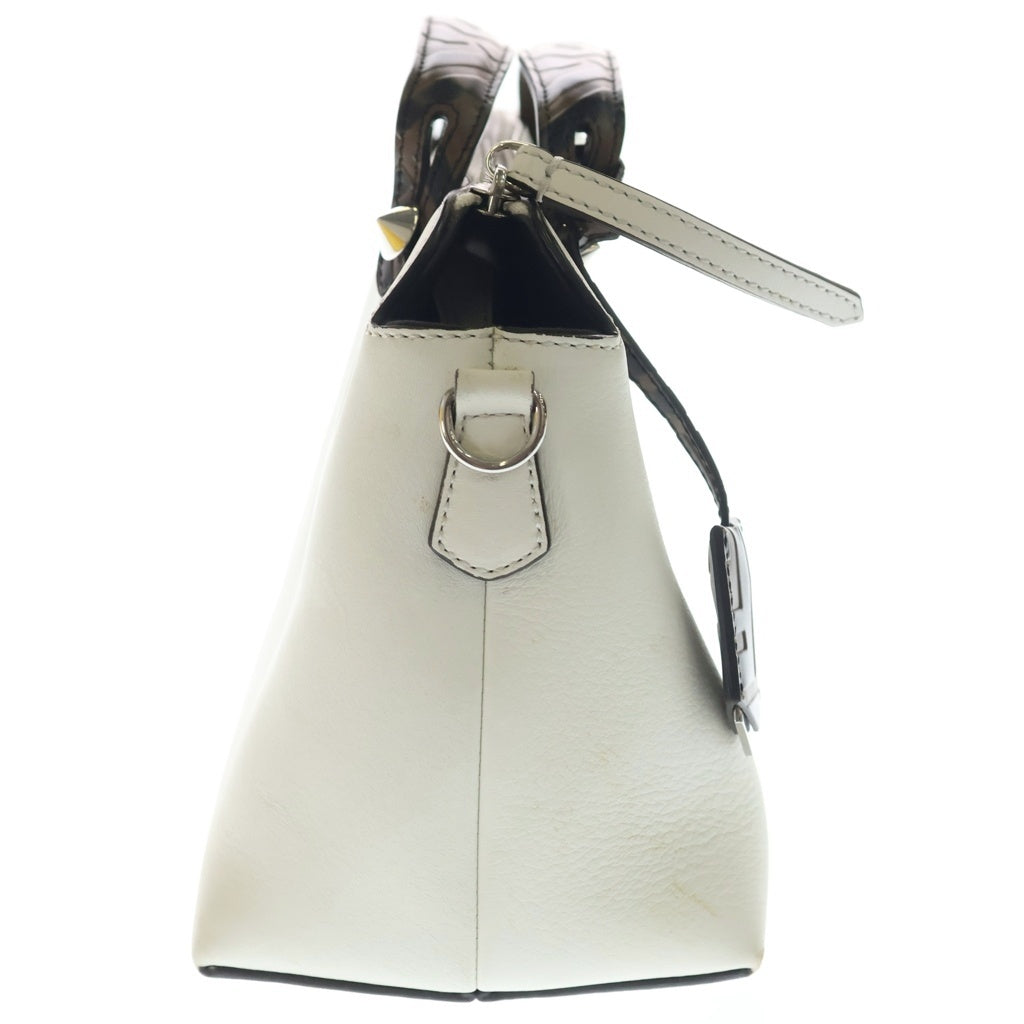 FENDI(フェンディ) バイザウェイ ミディアム レザー 2WAY ハンドバッグ ショルダーバッグ ホワイト 8BL146