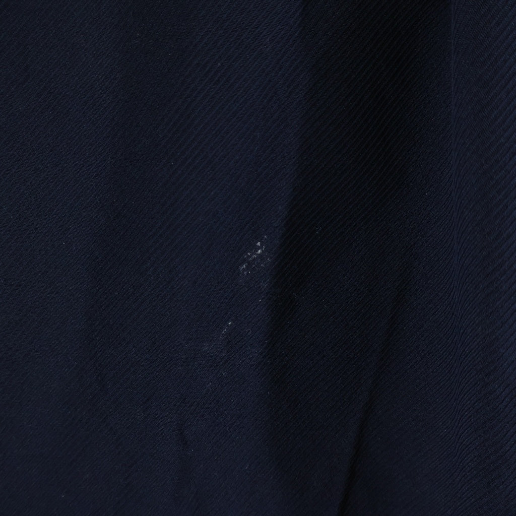 COMME des GARCONS(コムデギャルソン) 22AW ポリエステル縮絨 タックパンツ スラックス ネイビー AD2022 DJ-P035