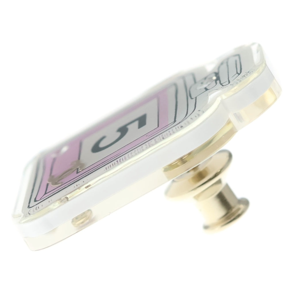 CHANEL(シャネル) No5 ココマーク ブローチ ピンバッジ ホワイト/ピンク D24C レディース