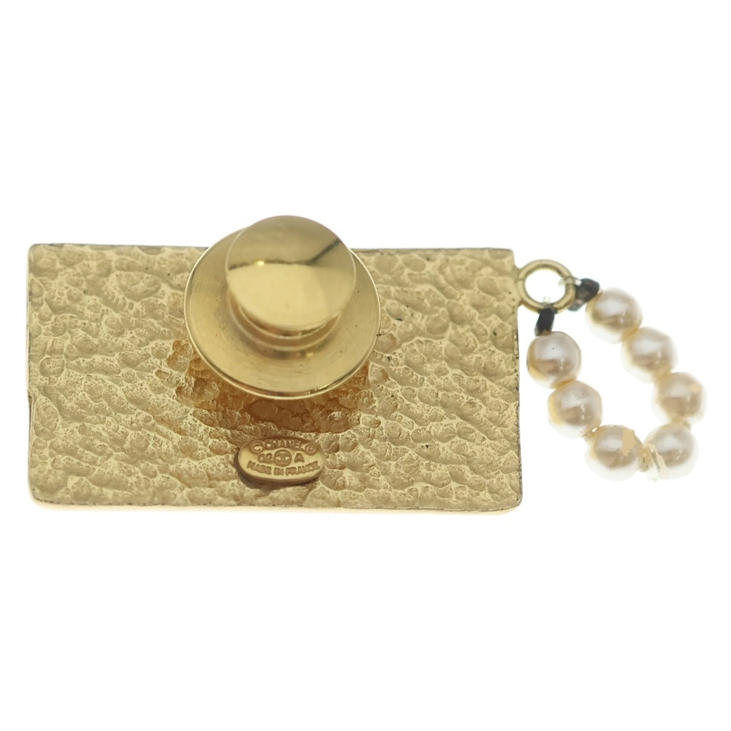 CHANEL(シャネル) チョコバー ココマーク ブローチ ゴールド/ブラック 02C レディース