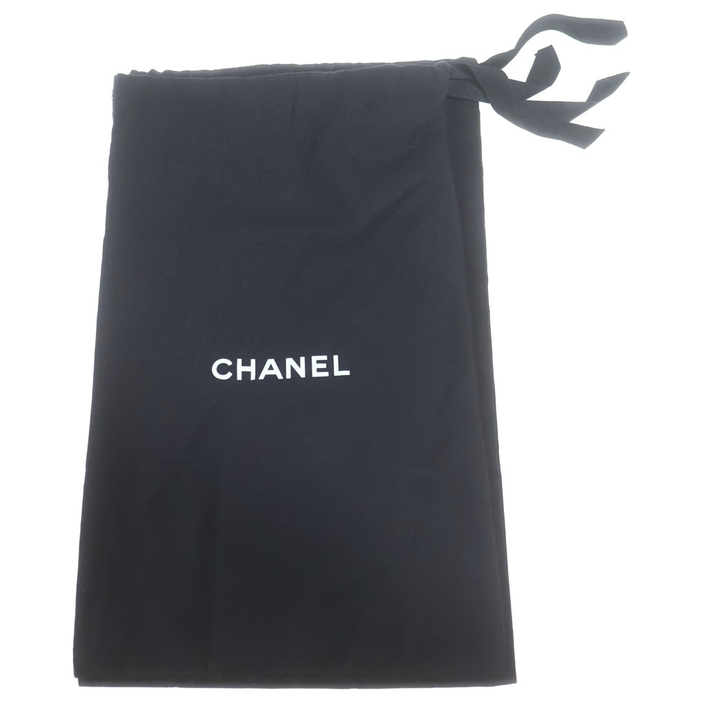 CHANEL(シャネル) ココマーク 編み上げサンダル レザー ホワイト レディース