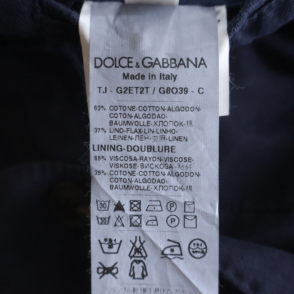 DOLCE & GABBANA(ドルチェアンドガッバーナ) テーラードジャケット ネイビー #44 G2ET2T