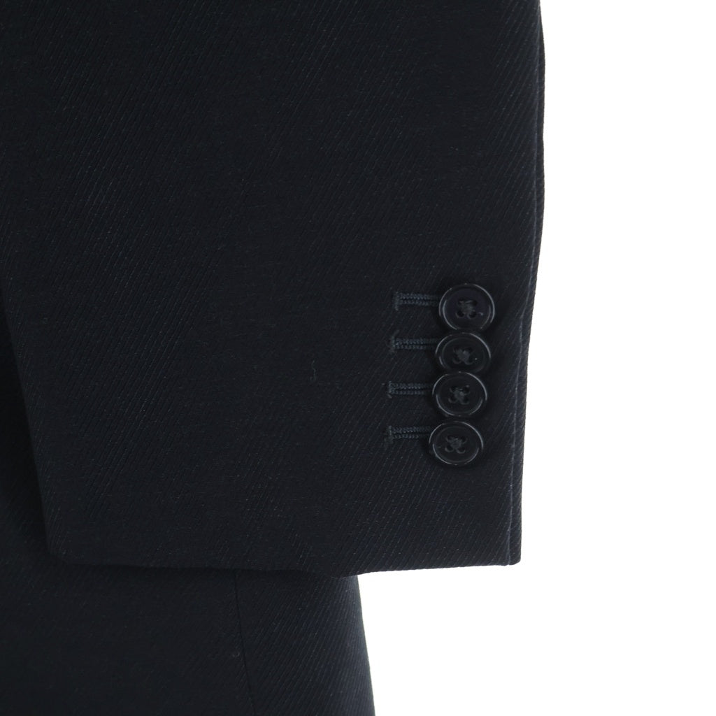 Ermenegildo Zegna(エルメネジルドゼニア) ダブルブレステッドウールジャケット ブラック #44