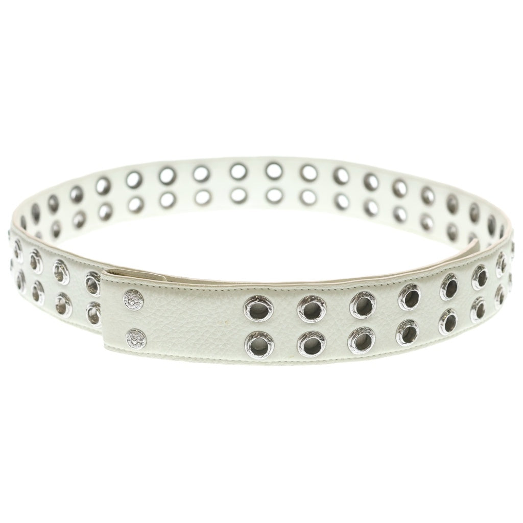 CHROME HEARTS(クロムハーツ) STRAP DBL GROMMET ダブルグロメット レザーベルト ホワイト #34
