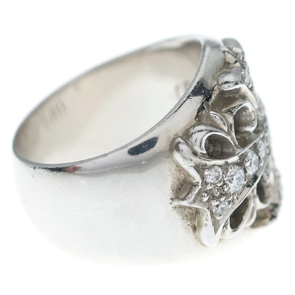 CHROME HEARTS(クロムハーツ) K18WG KEEPER P/DIA キーパーリング PAVEダイヤ ホワイトゴールド #22.5