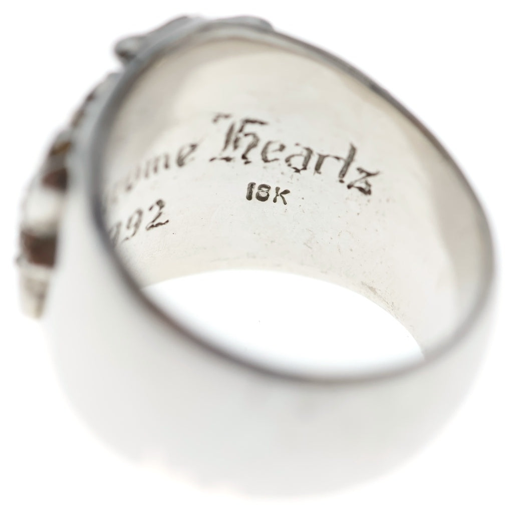CHROME HEARTS(クロムハーツ) K18WG KEEPER P/DIA キーパーリング PAVEダイヤ ホワイトゴールド #22.5