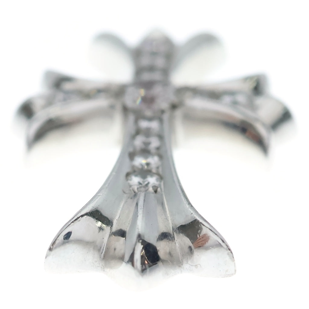 CHROME HEARTS(クロムハーツ) 18KWG CH CRS SML P/DIA スモールCHクロス PAVEダイヤ ネックレストップ ホワイトゴールド