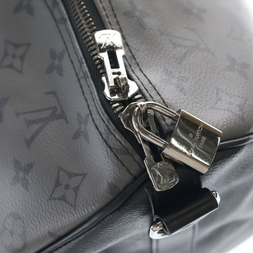 LOUIS VUITTON(ルイヴィトン) キーポル バンドリエール50 ボストンバック モノグラム LVエクリプスリバース グレー/ブラック M45392 レディース