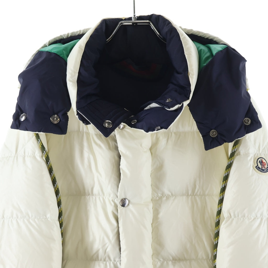 MONCLER(モンクレール) ETIEVANT リバーシブル ダウンジャケット ナイロン ジップアップ フード ホワイト/ネイビー G20911A00136