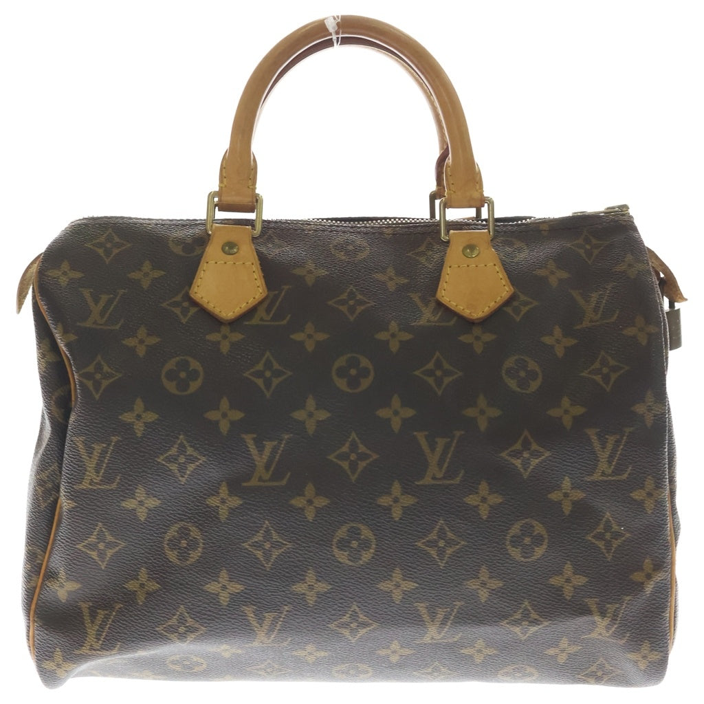 LOUIS VUITTON(ルイヴィトン) モノグラム スピーディ30 ハンドバッグ ボストンバッグ ブラウン PVC×レザー M41526 ゴールド金具 レディース