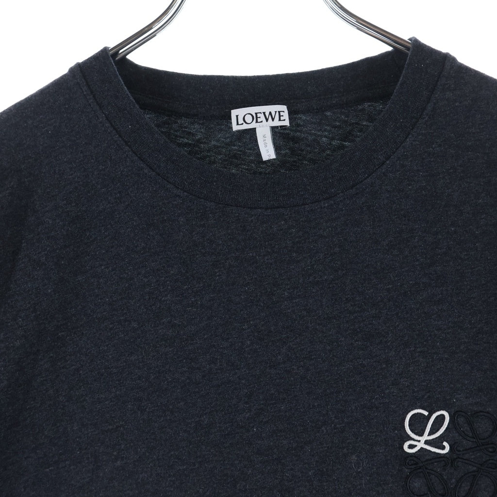 LOEWE(ロエベ) アナグラム ロゴ刺繍 コットン 半袖 Tシャツ カットソー #S グレー H526Y22X75
