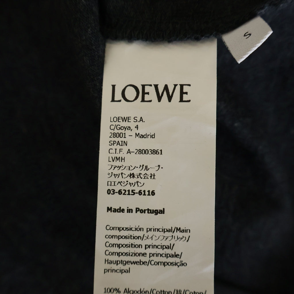 LOEWE(ロエベ) アナグラム ロゴ刺繍 コットン 半袖 Tシャツ カットソー #S グレー H526Y22X75
