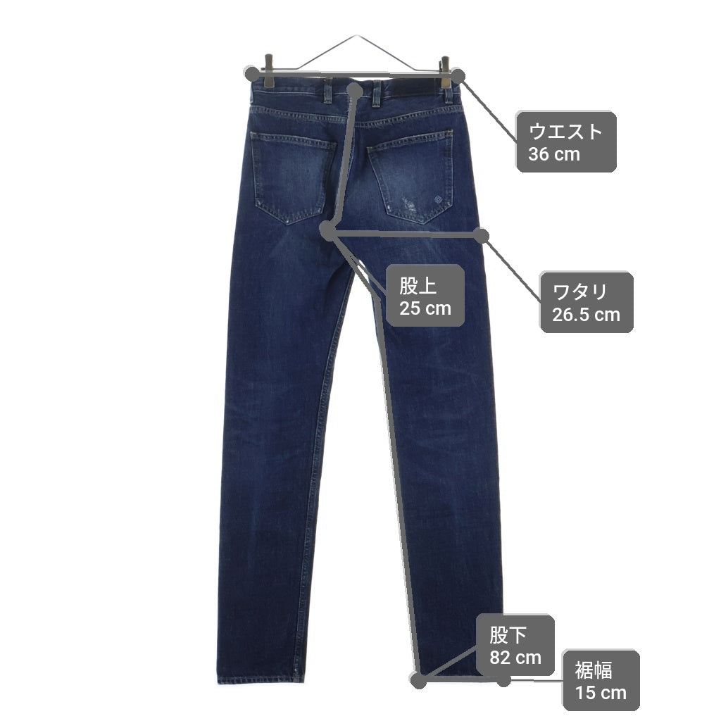 NO BRAND(ノーブランド) イレブンティー コットン ストレート デニム パンツ ジーンズ ボトムス #29 ブルー