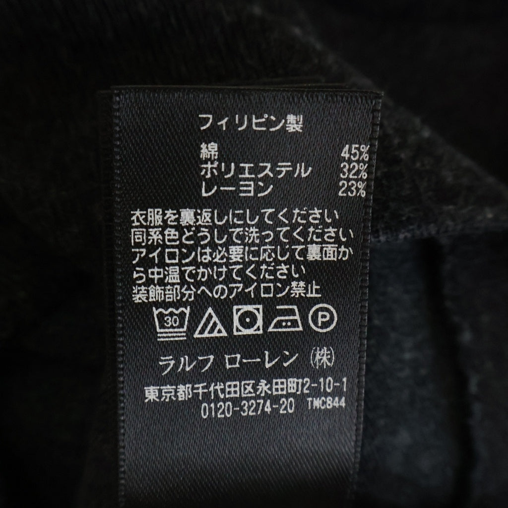 RRL(ダブルアールエル) リンガーTシャツ コットン ポリエステル レーヨン 半袖 Tシャツ カットソー #XS ダークグレー/ホワイト
