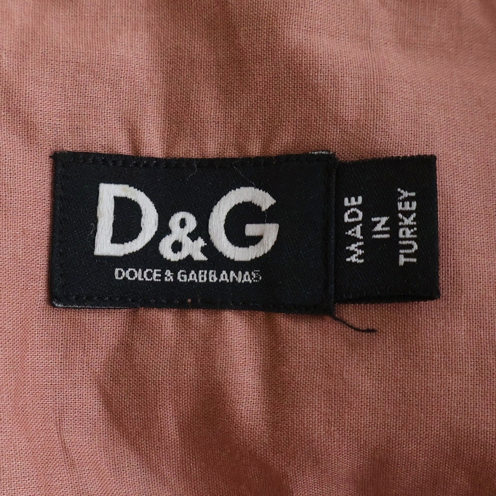 DOLCE & GABBANA(ドルチェアンドガッバーナ) バックプリント コットン 長袖 ロングスリーブシャツ #44 ピンク RS0033