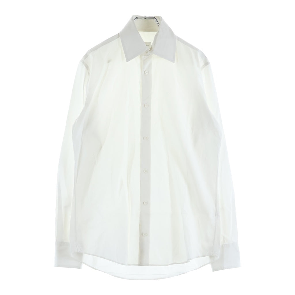 JIL SANDER NAVY(ジルサンダーネイビー) コットン 長袖 ロングスリーブシャツ #37 ホワイト